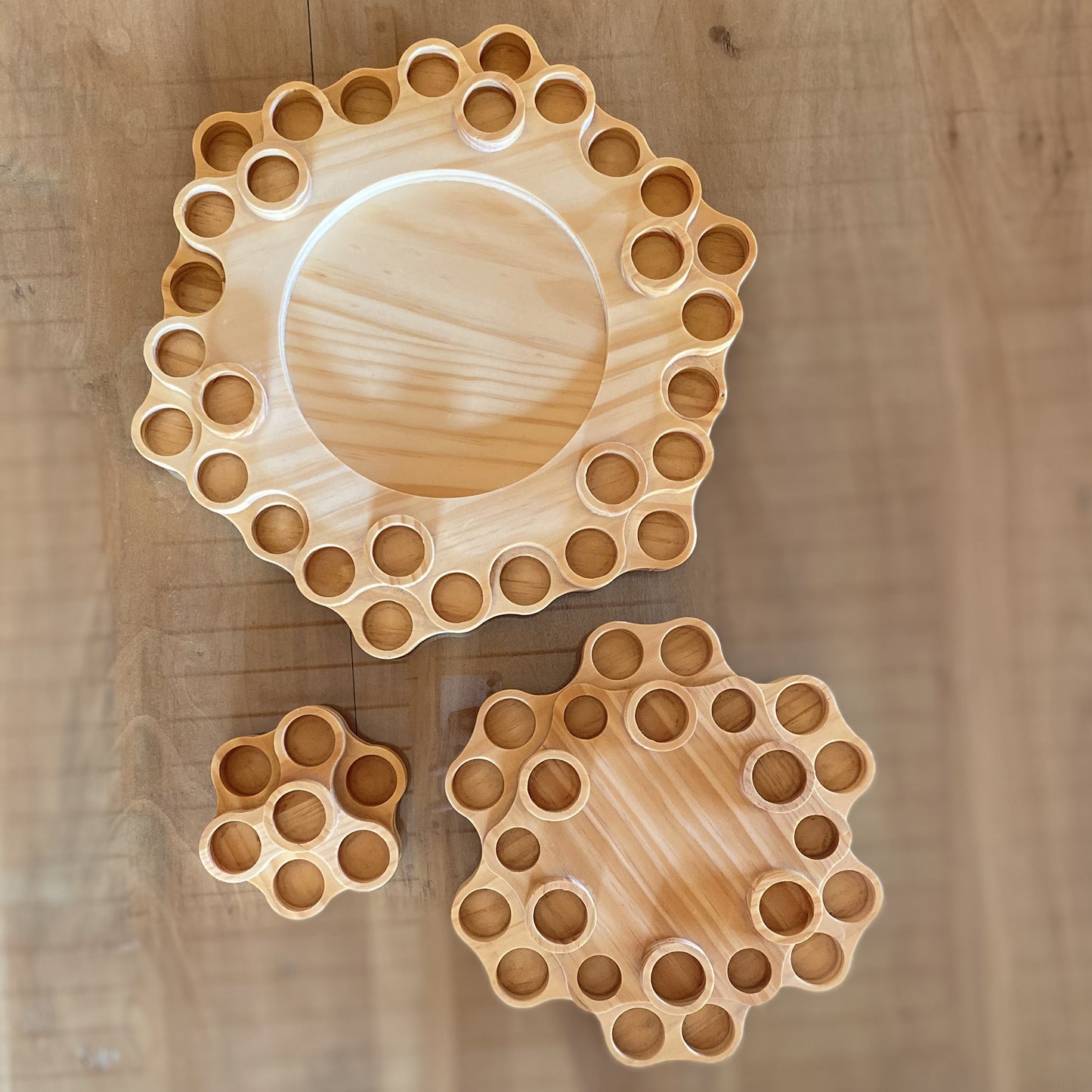 Organizador / display de madera para aceites esenciales