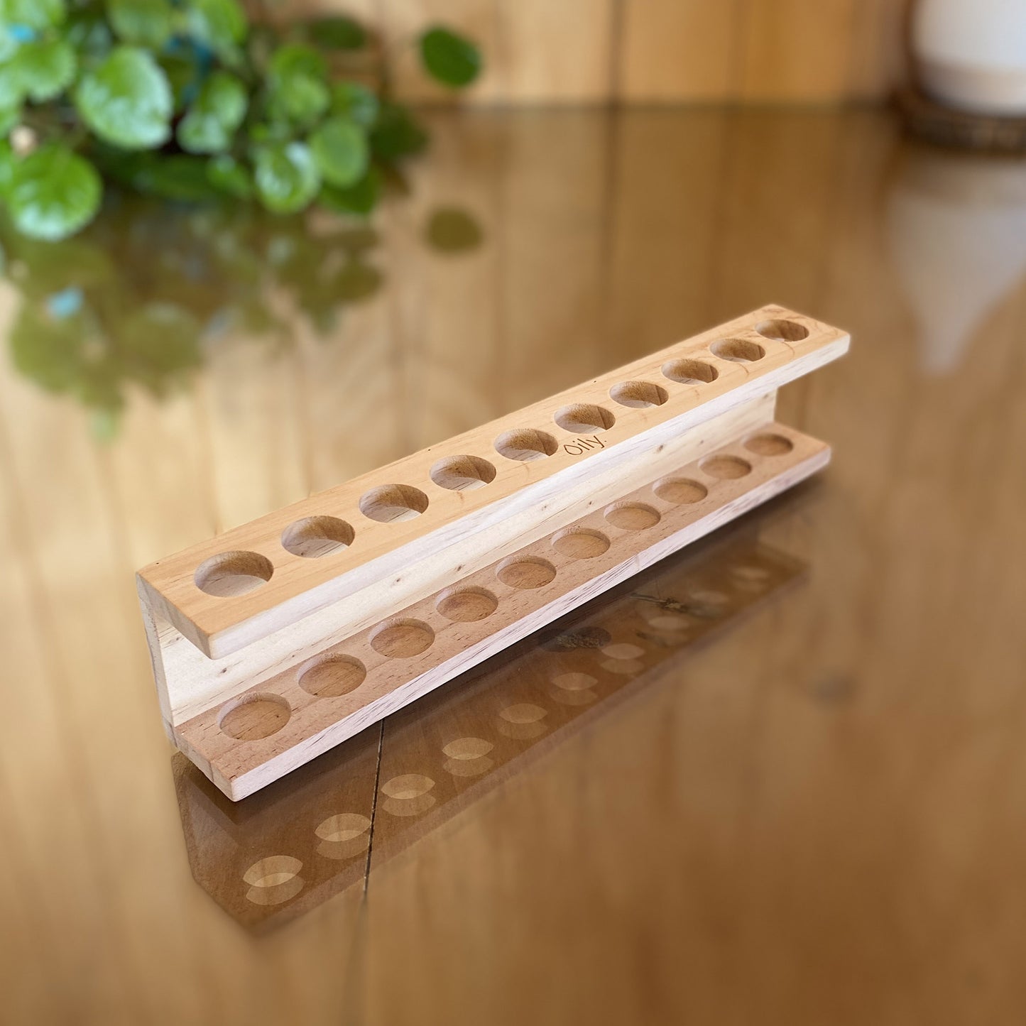 Organizador / display de madera para aceites esenciales