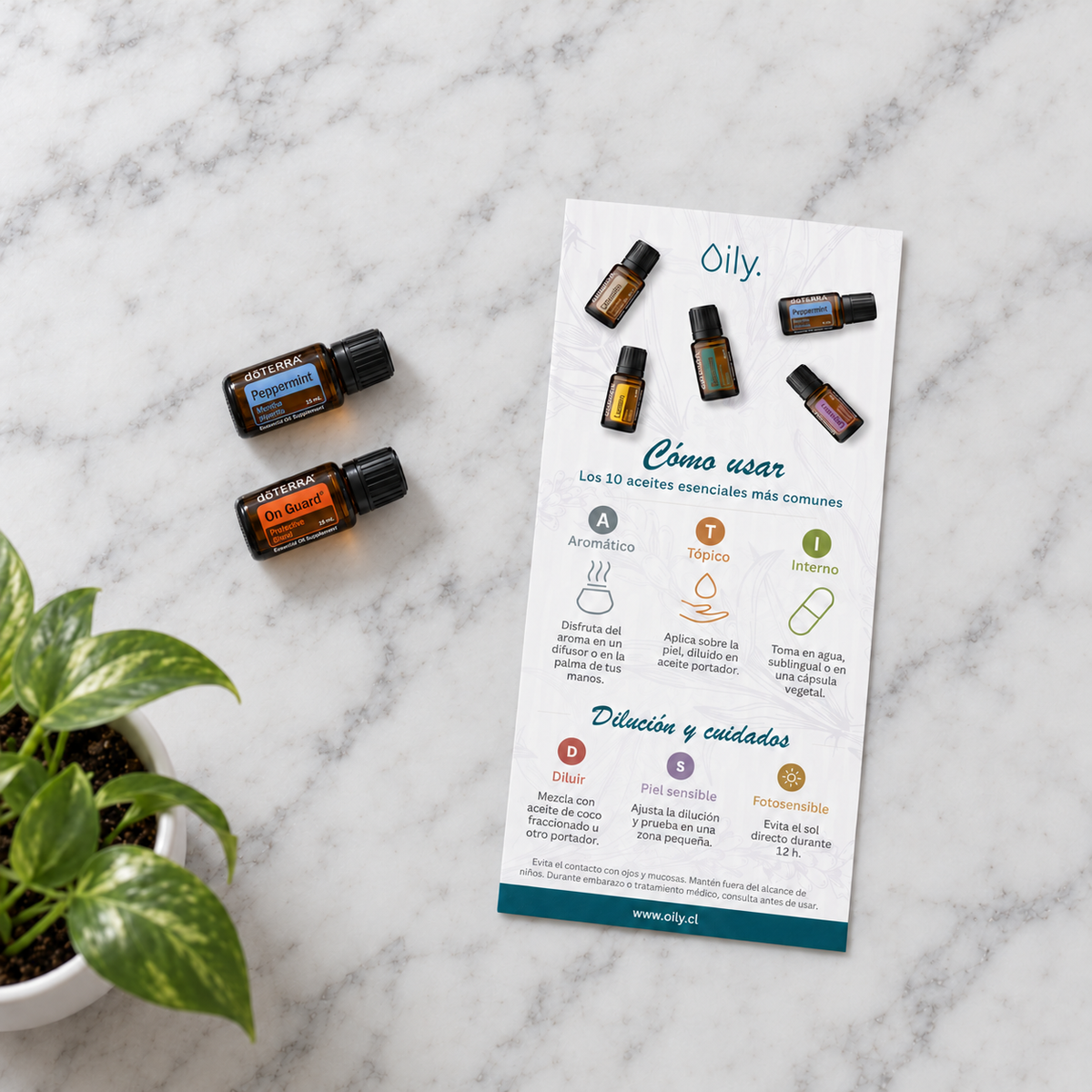 tarjeta kit esenciales para el hogar doterra 2