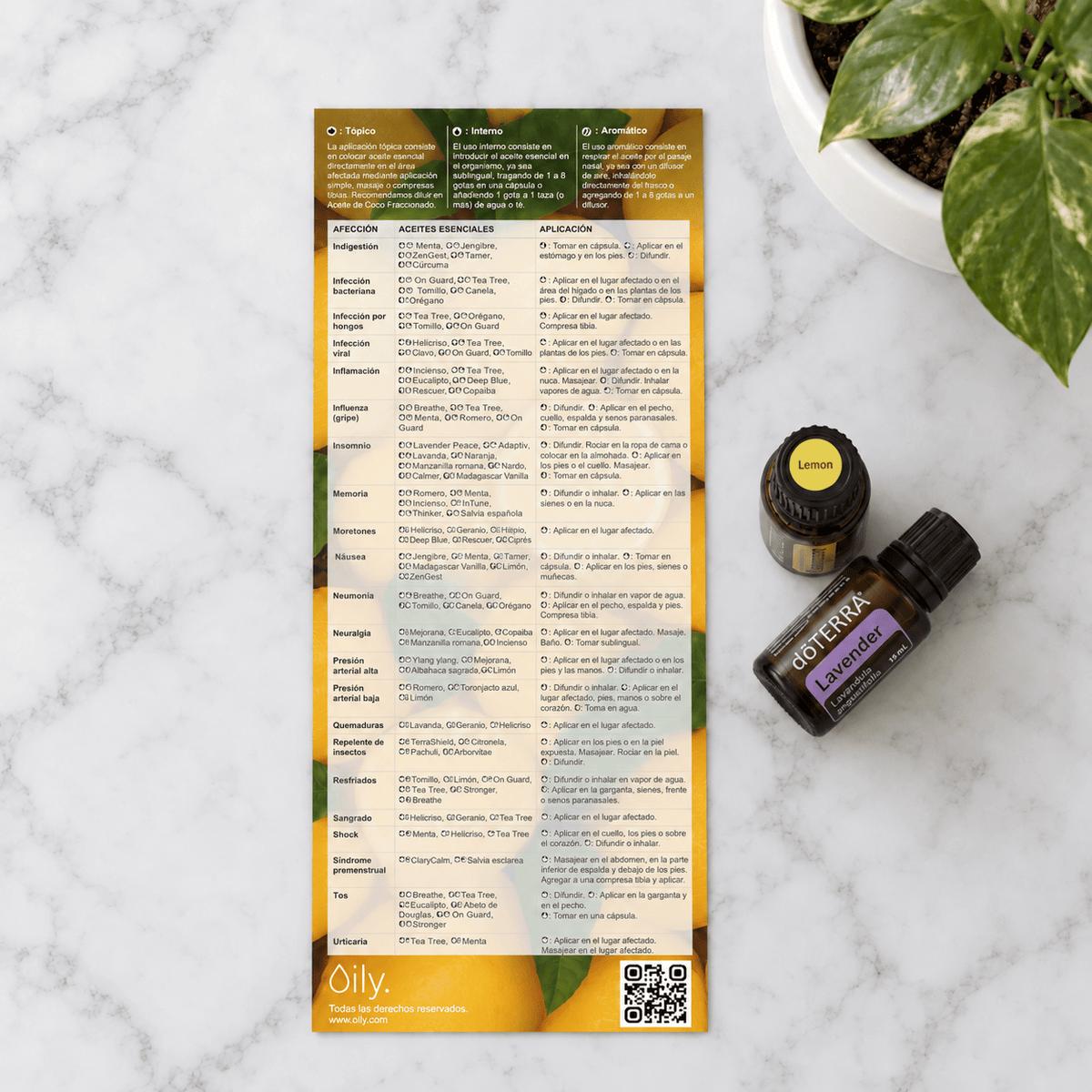 tarjeta referencia oily aceites esenciales doterra 2