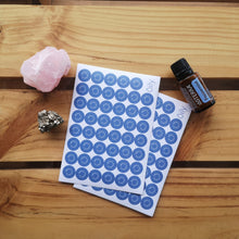 Cargar imagen en el visor de la galería, Láminas de pegatinas / stickers Oily para frascos de aceites esenciales