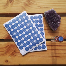 Cargar imagen en el visor de la galería, Láminas de pegatinas / stickers Oily para frascos de aceites esenciales