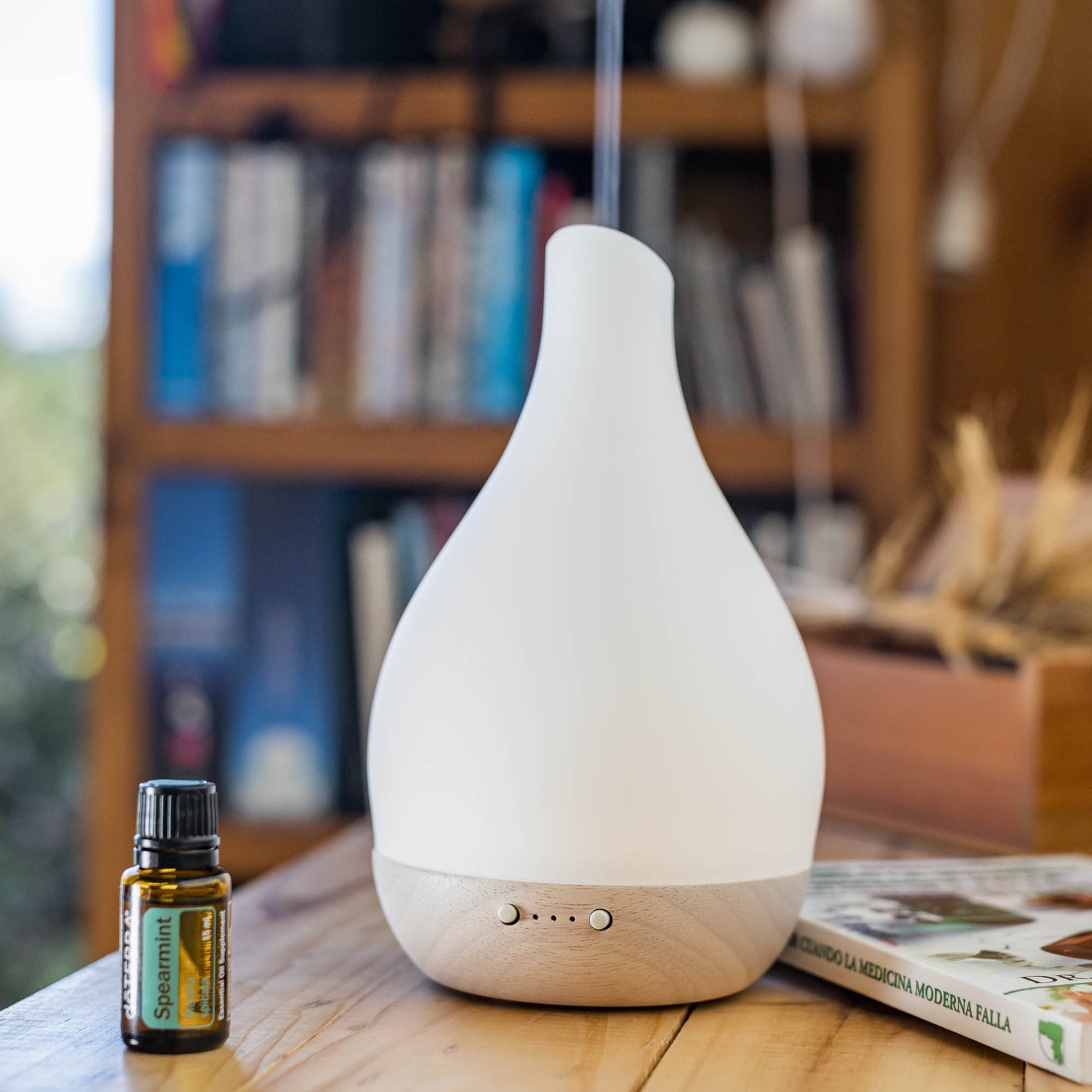 difusor de vidrio esmerilado aromaterapia oily doterra