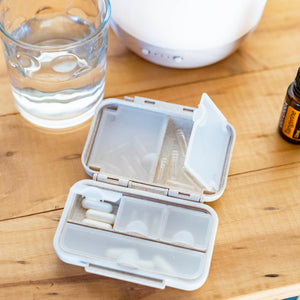 caja de plástico biodegradable para capsulas y suplementos de aceites esenciales oily doterra chile