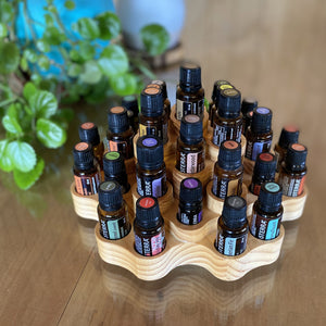 Organizador / display de madera para aceites esenciales