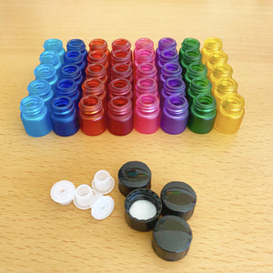 Frascos de vidrio arcoíris de 1ml - bolsa de 40 - Oily