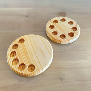 Organizador / display circular de madera para aceites esenciales - Oily