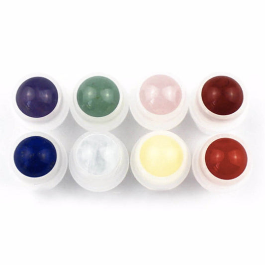 Set de 8 piedras naturales para roll on de 10ml/5ml - Oily